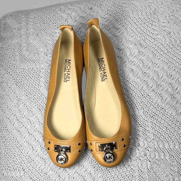 Michael Kors Fulton Moccasin Tan Cognac Size 5.5 - Picture 1 of 4